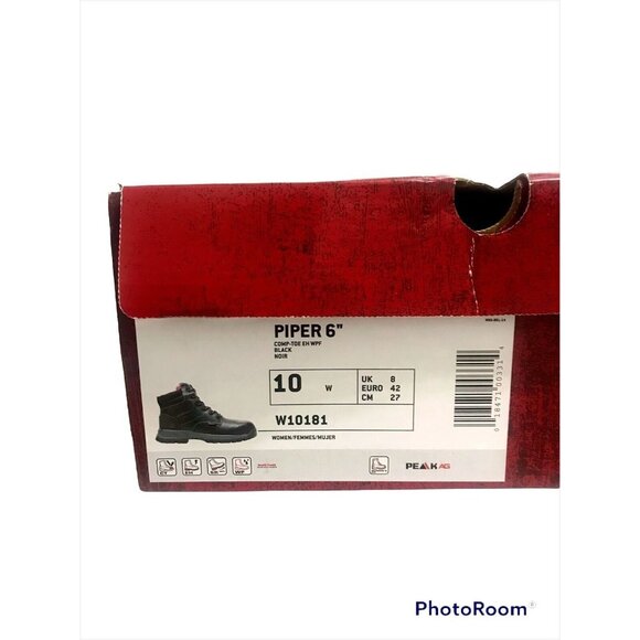 Wolverine Work Boots Womens Piper  Waterproof 6" Composite-Toe W10181 Black 10W - Picture 5 of 5